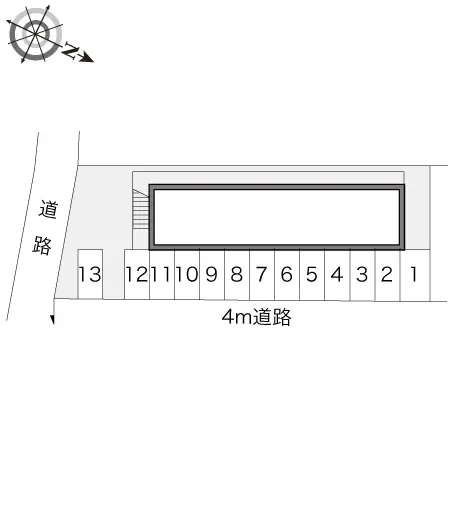 ★手数料０円★新潟市東区松崎１丁目　月極駐車場（LP）